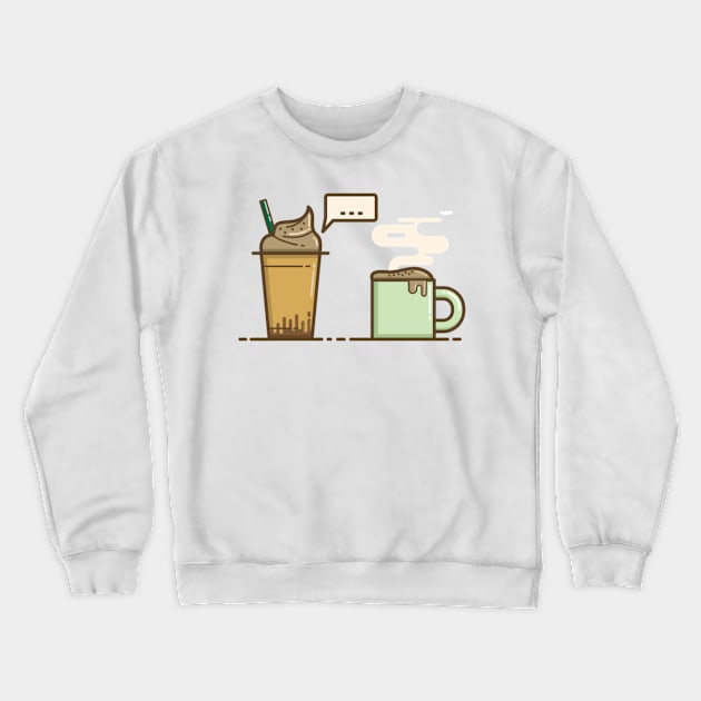 when cold meet hot Crewneck Sweatshirt by Chandrastaman